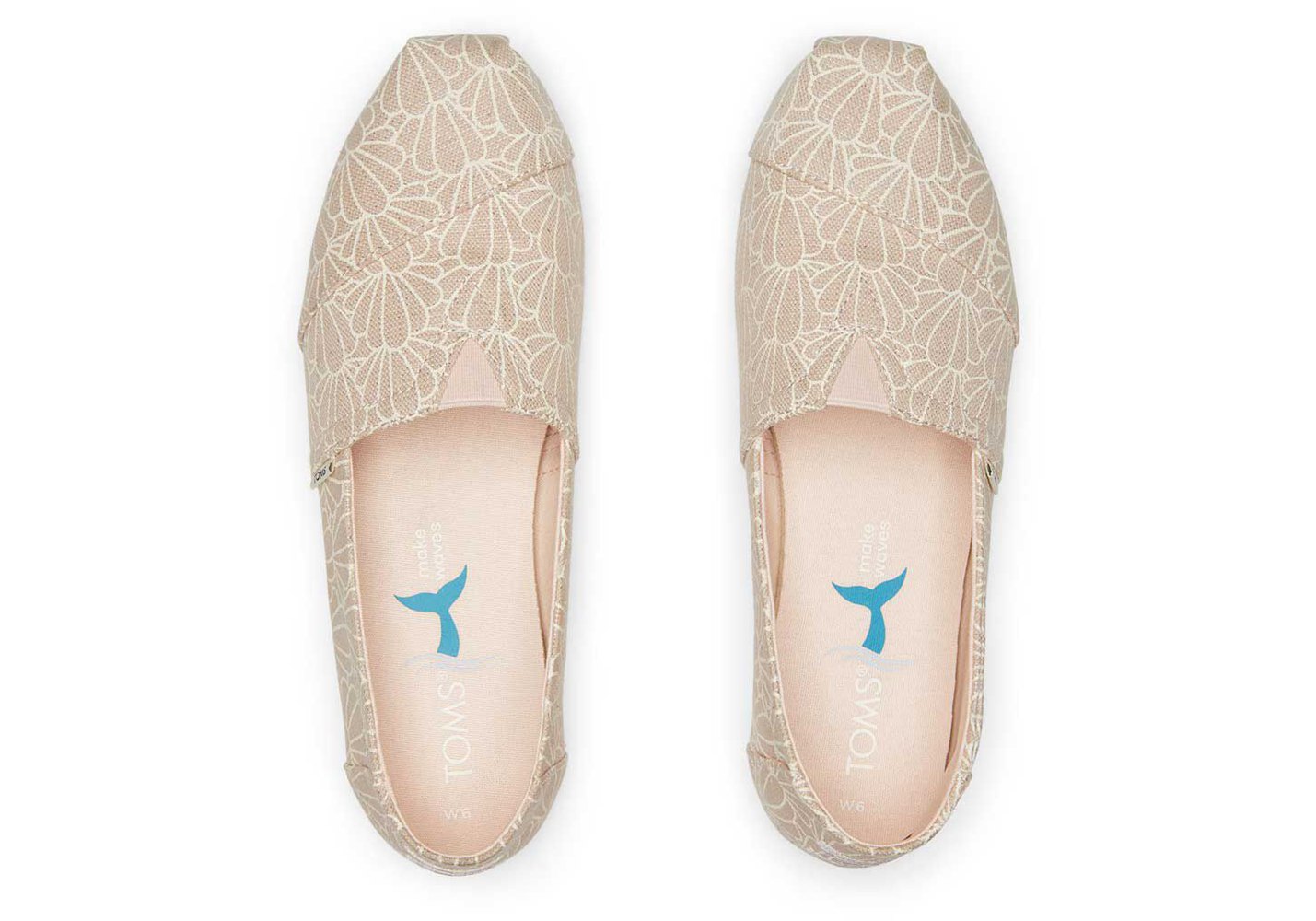 Toms Alpargata Seashell Espadrille Beige - Womens - 31046-HQFO